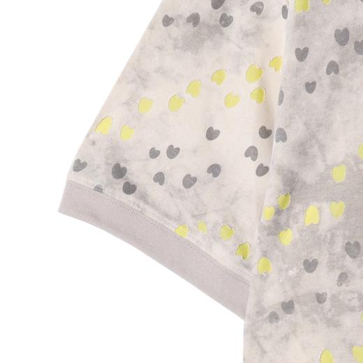 T4310SDSA夏季新款男士痞帅小众满印割破爱心设计连帽短袖T恤撞色时尚 商品图3