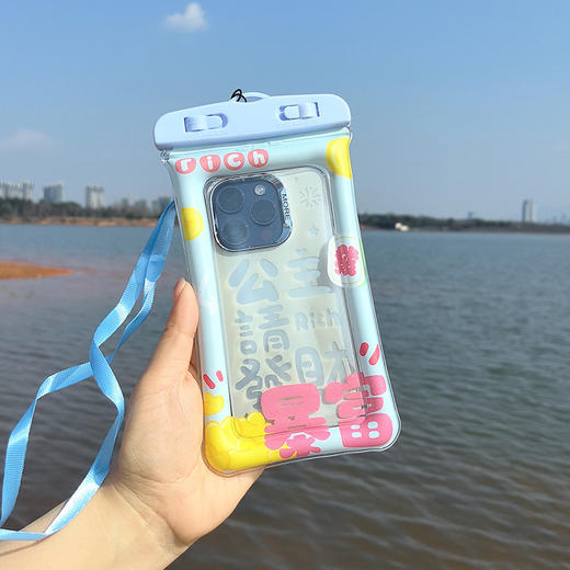 【超值19.9任选3个！包邮到家！】2025简约可爱卡通手机防水袋 气囊可触屏保护套 漂流游泳手机袋-QA 商品图10