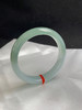 620583，56.5圈口，糯化油青半山半水正圈平安镯，底子非常胶润，种水好 商品缩略图1