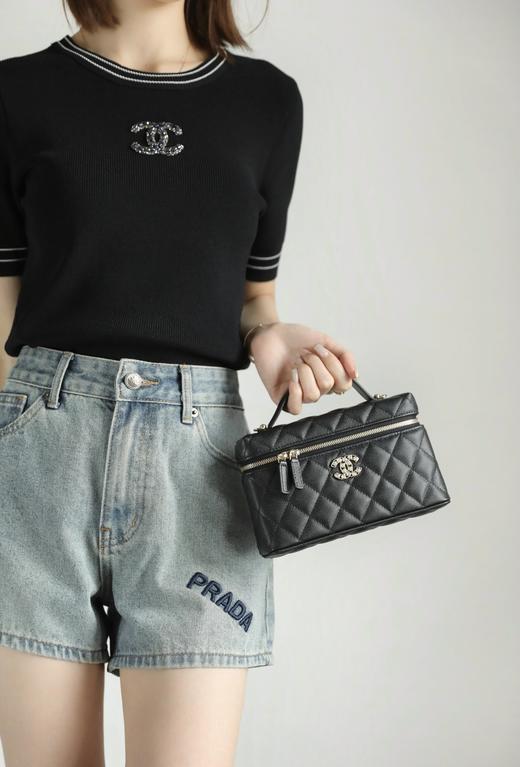 香奈儿25P春夏 爱心钻扣盒子 黑色 （LZ） 商品图9