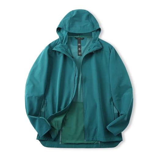 男士运动透气夹克 整体背部网面结构 舒适透湿 自收纳 商品图3