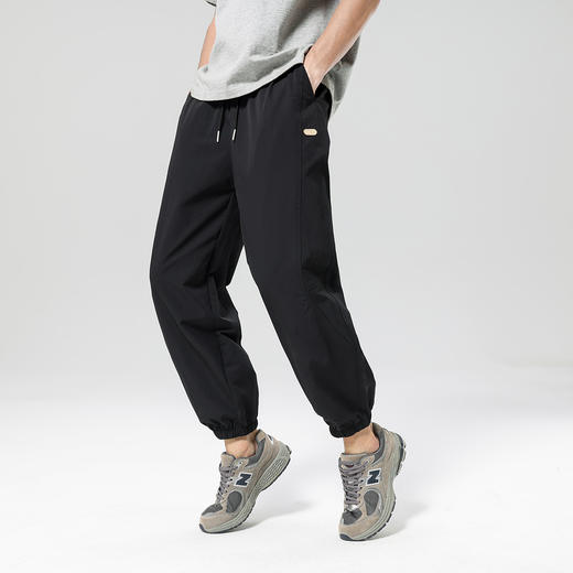 gxg.jeans男装 25夏款男士休闲裤拼接网孔轻薄透气松紧腰宽松束脚裤男长裤K&C 商品图5