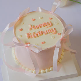 蛋糕定制—粉嫩蝴蝶结