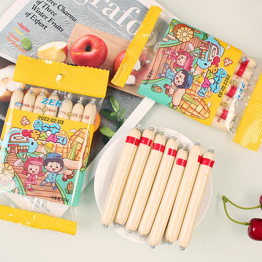 韩国ZEK 芝士味/玉米味鳕鱼肠105g 纯正鳕鱼营养健康口感Q弹 033008/032361 商品图2