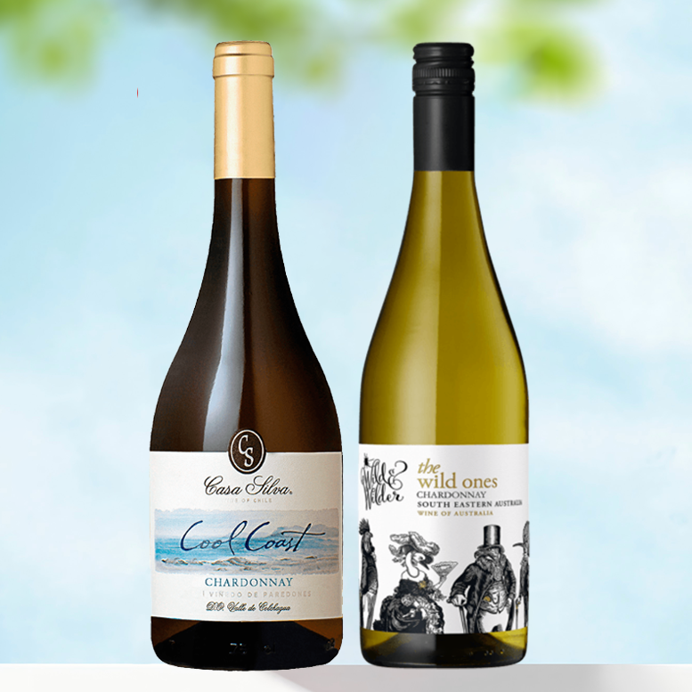 清新夏日套装！新世界霞多丽组合！野蛮霞多丽＋悠凉之岸霞多丽 双支特惠