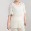 跃牌【安琪拉系列】夏季竹节纱女镂空美背宽松瑜伽罩衫透气轻盈大码T恤休闲运动短袖DX3323 商品缩略图3