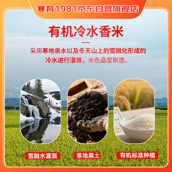方正大米【有机长粒冷水香米】5kg/10斤 雪融水灌溉 东北大米 新米 真空装 /粮油调味 /米 /长粒香米 商品图4