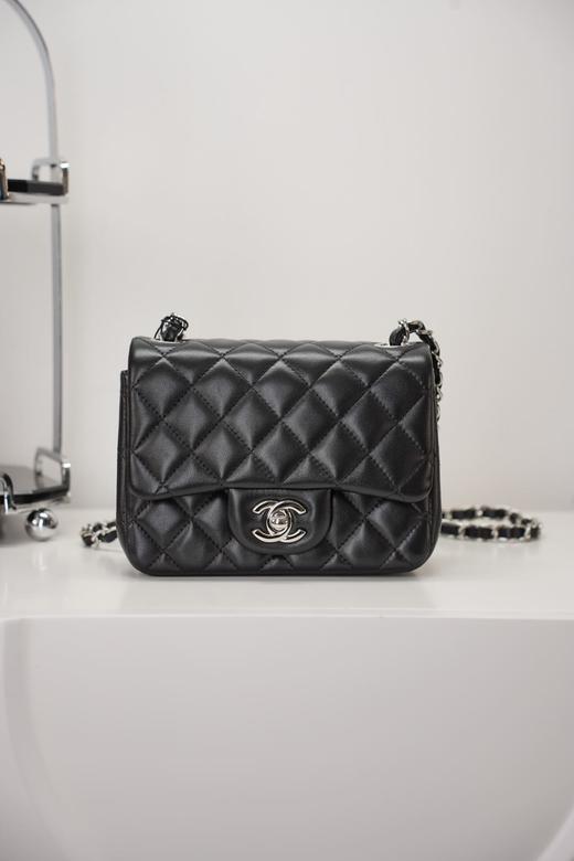 香奈儿 经典Classic Flap」经典口盖包 黑羊/牛银合集 方胖子斜挎包（LZ） 商品图1