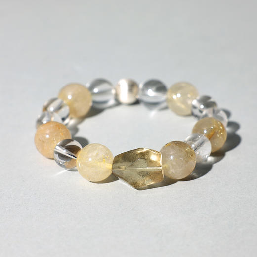 ARSIS｜晶石系列 纳财流金·黄水晶串珠手链 商品图0