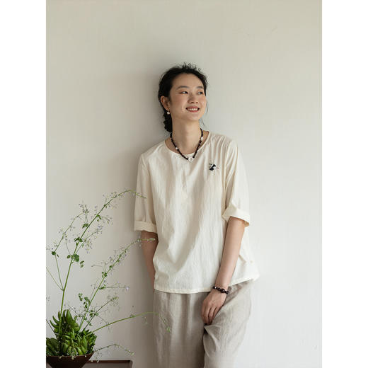 牧衣游原创 925银檀木珠手链新款禅意复古 茹沁【不支持会员折】 商品图3