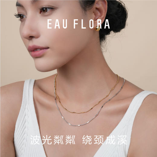 【小方砖】简约精致项链·锁骨链·金银双色 商品图1
