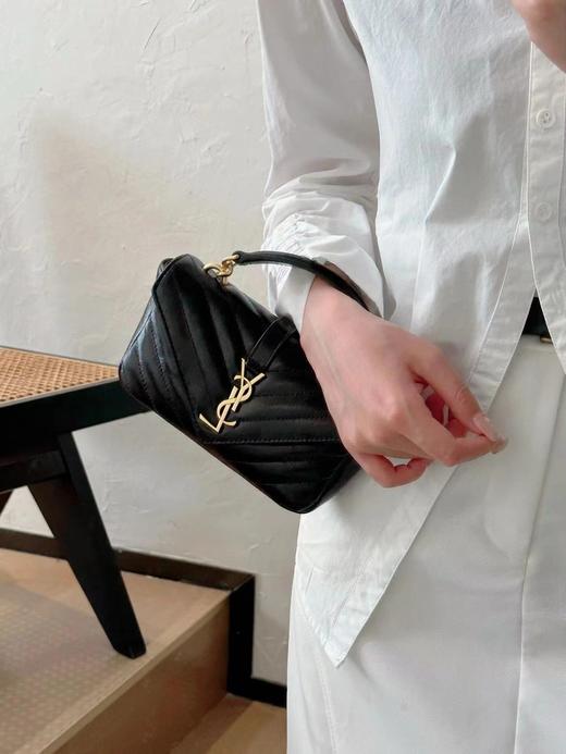 圣罗兰 mini邮差包 油蜡皮 手提包 单肩包 斜挎包（LZ） 商品图2