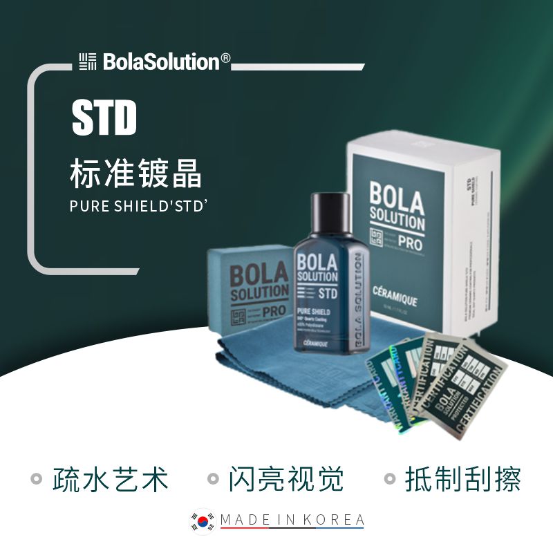 BOLA SOLUTION镀晶合集 进阶塑料皮革轮毂玻璃镀晶镀膜套装施工组合视觉