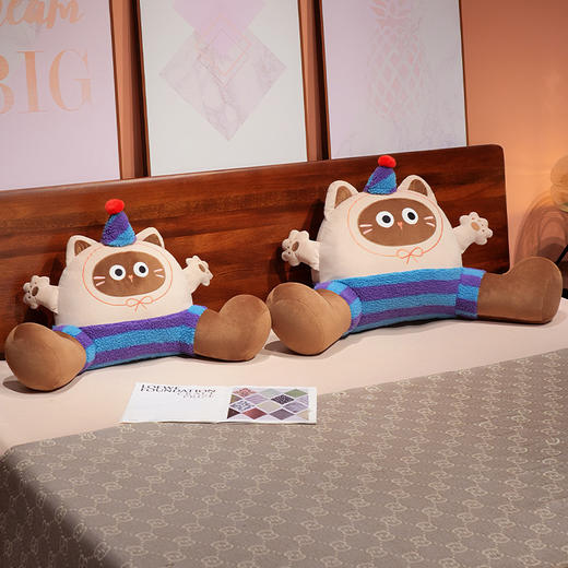 自然醒小手大开趣味拥抱式床头腰靠床头软包大靠背枕头午睡久坐ins抱枕可拆洗QYL 商品图8