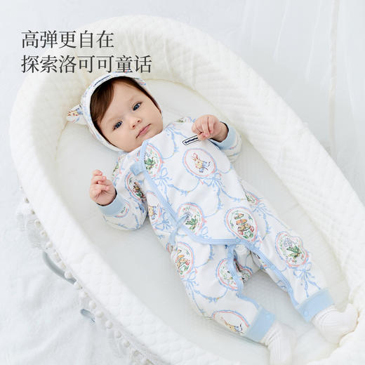 Domiamia针织棉氨长袖连体衣 商品图7