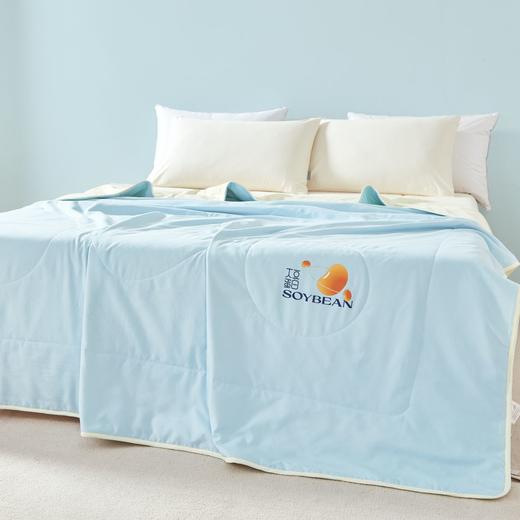 【维科家纺】素色大豆纤维夏凉被（蓝） 商品图1