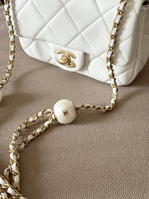 BT290 香奈儿 24S 珍珠款方胖子 斜挎包 白色（BT*MM）7.22直播款 商品图13