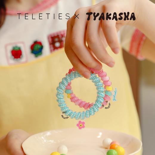 【美国品牌】TELETIES电话线新款发圈高弹力发绳四季款【TYAKASHA塔卡沙联名款】 oring的花园 商品图2