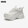 MIO米奥厚底小白鞋圆头运动鞋时尚休闲增高6cm女鞋M254586911 商品缩略图0