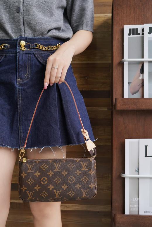 驴家棋盘格大麻将腋下老花麻将包单肩手提包！(JPH) 商品图3