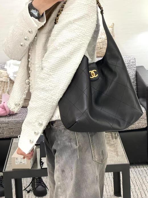 香奈儿 25P 新款Hoho 黑金 小号单肩包     （LZ） 商品图7