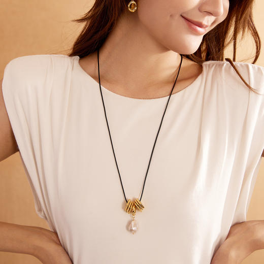 【官方旗舰】Manreya玛芮雅“几何絮语”大点位巴洛克珍珠项链 商品图1