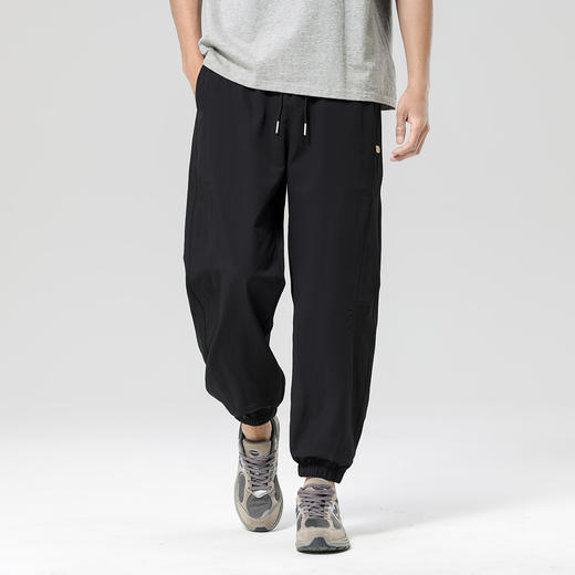 gxg.jeans男装 25夏款男士休闲裤拼接网孔轻薄透气松紧腰宽松束脚裤男长裤K&C 商品图1