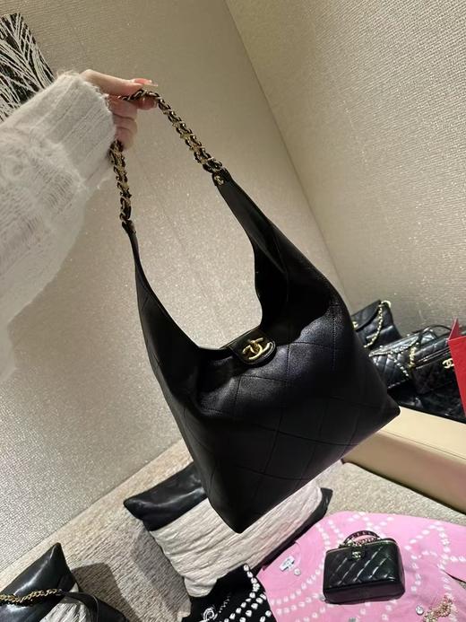 香奈儿 25P 新款Hoho 黑金 小号单肩包     （LZ） 商品图6