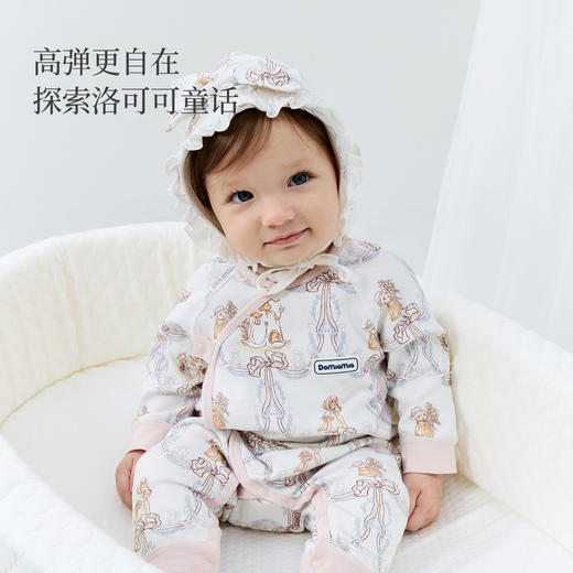 Domiamia针织棉氨长袖连体衣 商品图5