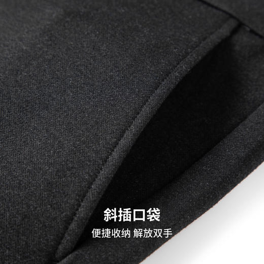 【含棉羊毛】圣得西男士商务休闲裤2025秋微弹百搭厚款直筒裤男款 商品图7