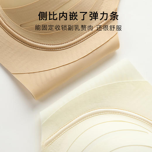 【隐形粉底肤】内衣女反重力提拉聚拢大胸防下垂收副乳无钢圈文胸月音知梦 商品图9
