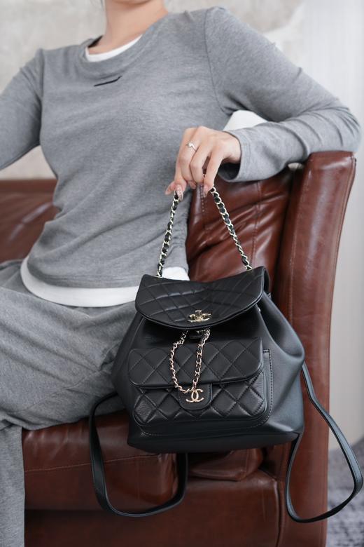 香奈儿 24新款Duma双肩包 黑色 大号（LZ） 商品图7