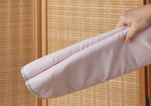 盐掌柜锦缎凉席艾绒毯，躺着、盖着，舒适热敷【G】 商品图4