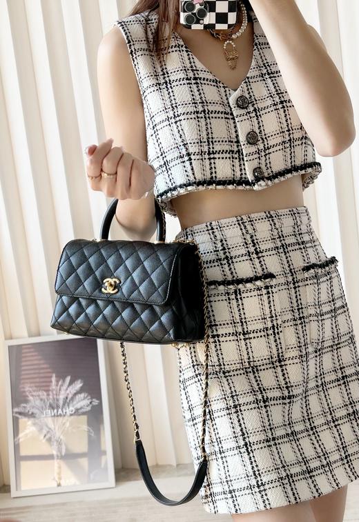 香奈儿 23P COCOhandle  链条手柄口盖 黑色 迷你/小号（LZ） 商品图3