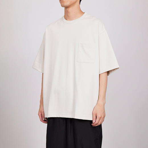 marka LOOSE FIT POCKET TEE 再生苏文超长有机棉廓形圆领短袖T恤 商品图0