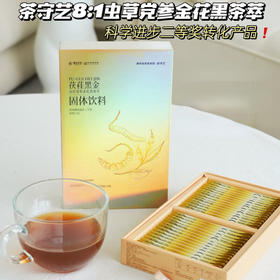 茶守艺x湘益茯茶 茯桂党参虫草黑茶萃 30条*1盒