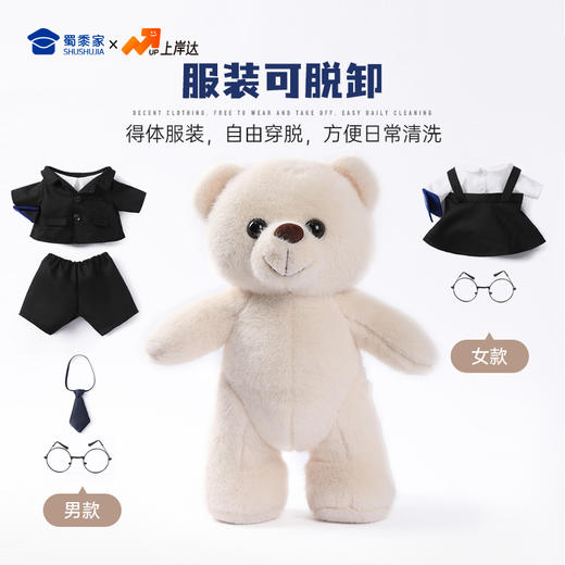 【教师熊】创意站姿小熊毛绒公仔送老师玩偶摆件 商品图3