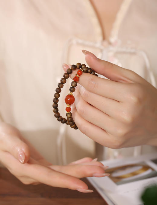 【沉香溯源】沉瑞双环沉香手串 BCCSDIY17 （特殊商品请在收货之后48小时内申请退换货，过期不予处理！！！） 商品图2