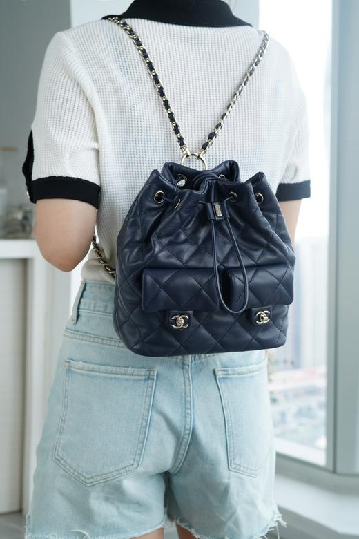 香奈儿-23B手工坊 双肩包 蓝色（LZ） 商品图6