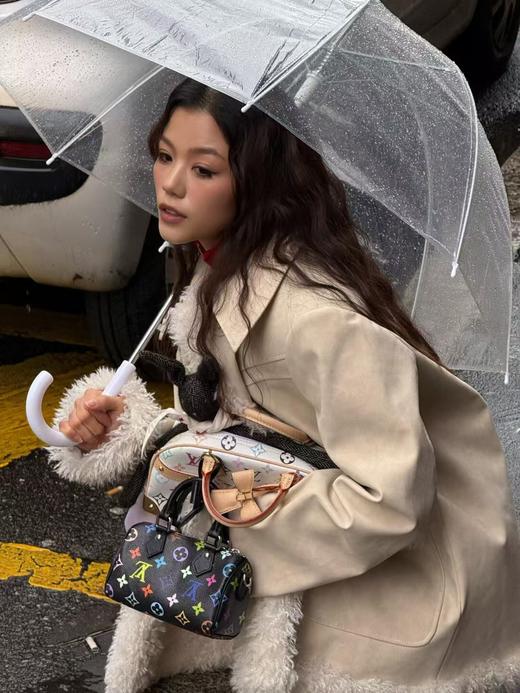 驴家 2025村上隆联名 黑三彩 Speedy Nano小枕头包   (JPH) 商品图5