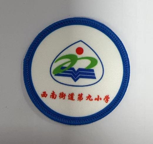 通版佛山市三水区西南街道第九小学包边校徽服贴章可缝烫现货发51 商品图0