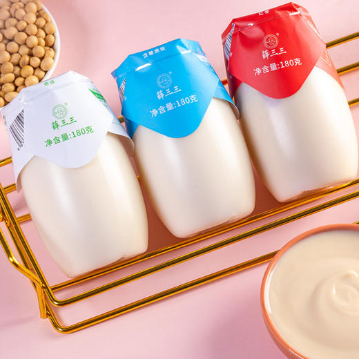 豆妃 大豆酸奶 原味/含糖原味/含糖红枣味 180g*12瓶 商品图5