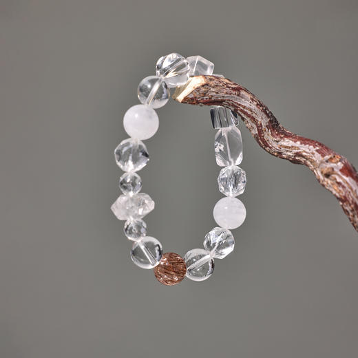 ARSIS｜晶石系列 纯净守护·白水晶串珠手链 商品图5