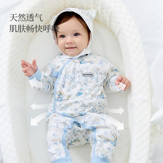 Domiamia针织棉氨长袖连体衣 商品图6