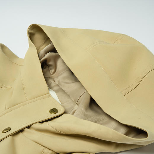 谜底连帽短风衣外套女2025秋季新款休闲宽松大口袋外套257ME7724 商品图3