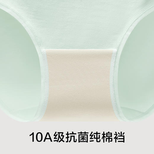 【新品上新】【不染色原棉裆】有棵树纯棉女士三角裤4条装-U3189 商品图3