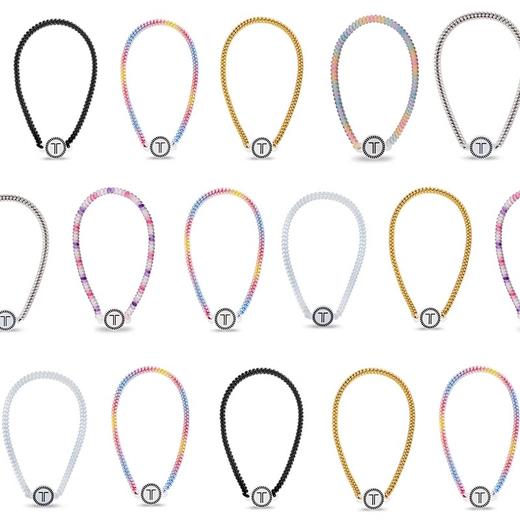 【美国品牌】TELETIES瑜伽运动发箍TT圈电话线发圈手环多用无痕环保优雅 商品图1