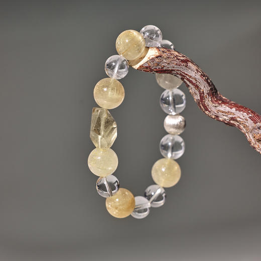 ARSIS｜晶石系列 纳财流金·黄水晶串珠手链 商品图6