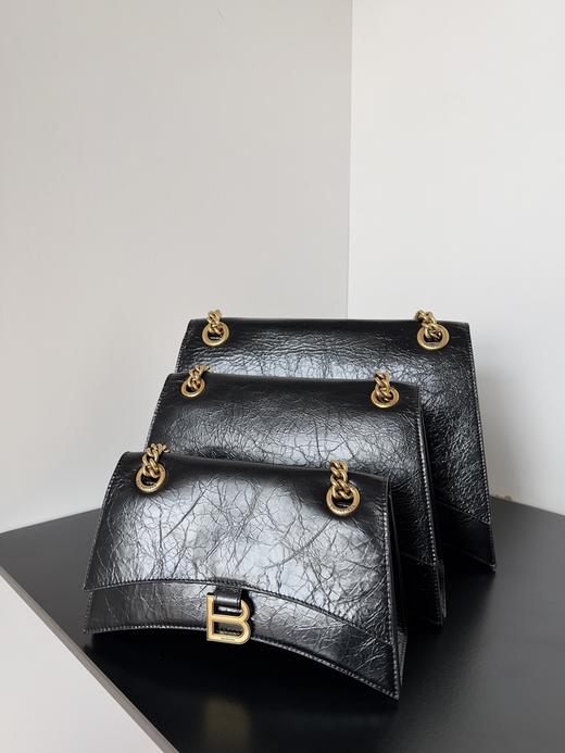 巴黎世家 黑金 Crush系列 双链条 手提斜挎单肩包 （LZ） 商品图3
