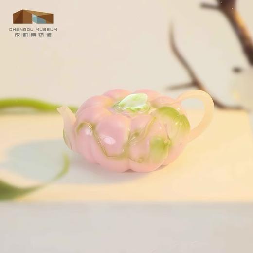 成都博物馆正版新粉彩金瓜执壶立体发光冰箱贴旅行纪念品送朋友 商品图2